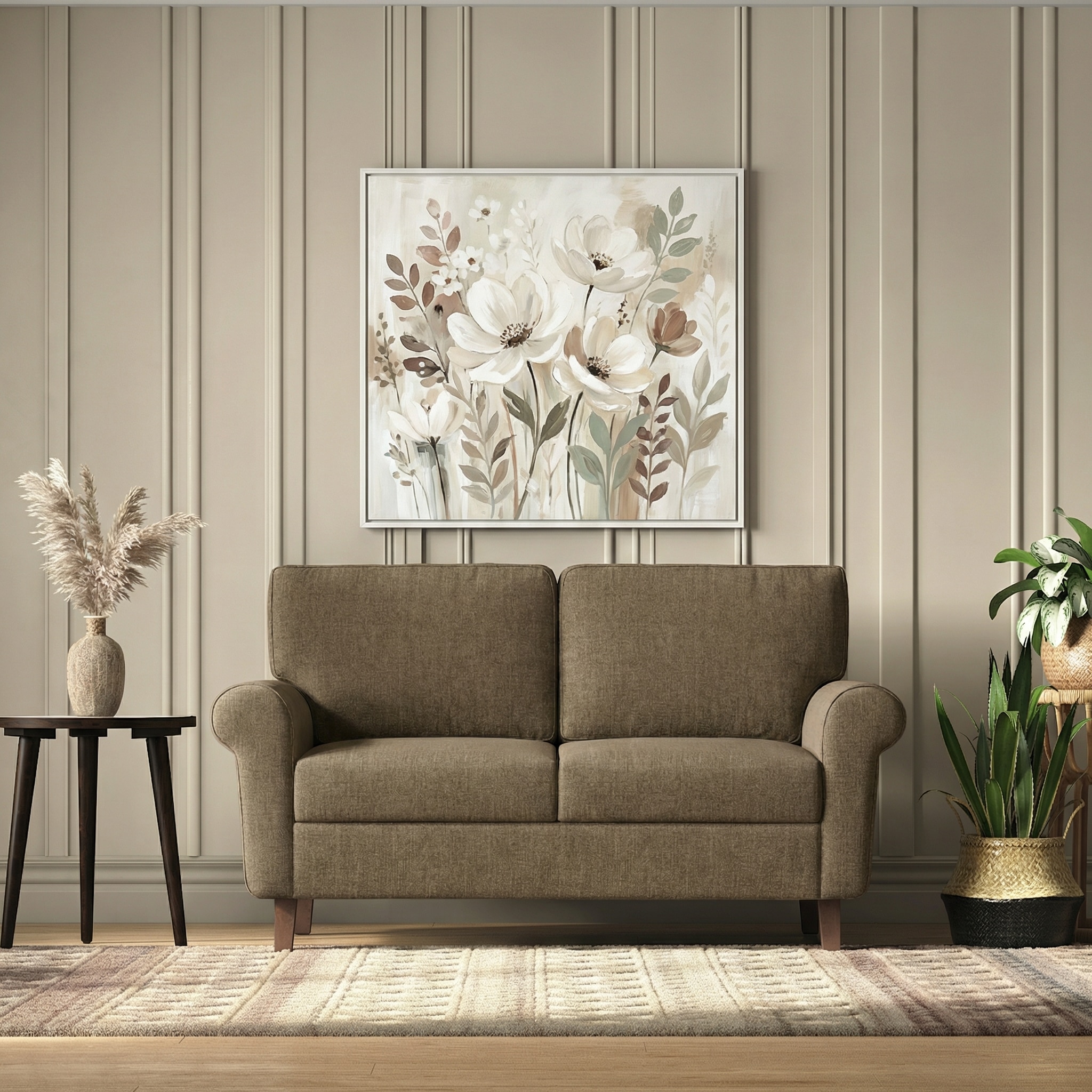 Oxford Sofa Set (Colour : Dune, Cushion : Soft, Seater : 2+1+1)