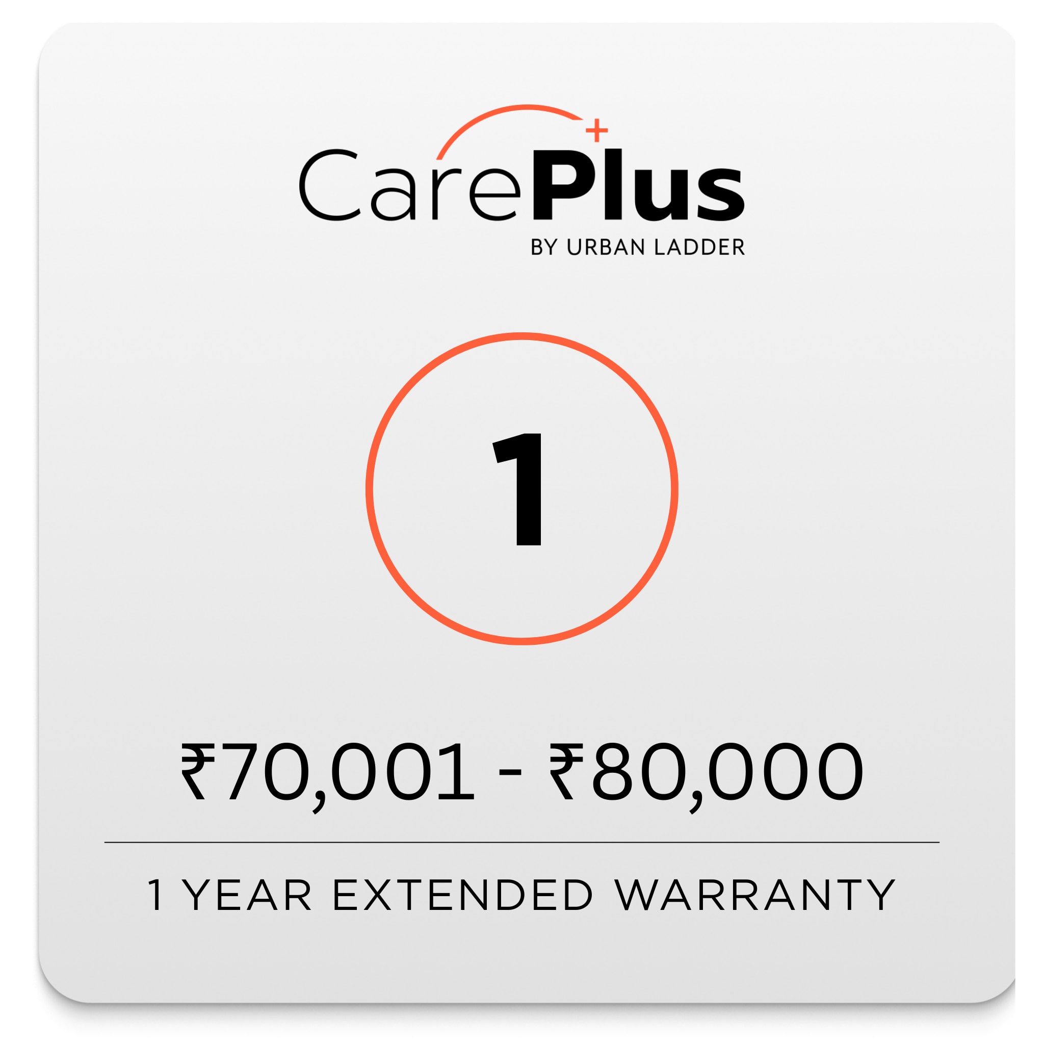 Care Plus - 1 Year Extended Warranty (70001 to 80000)