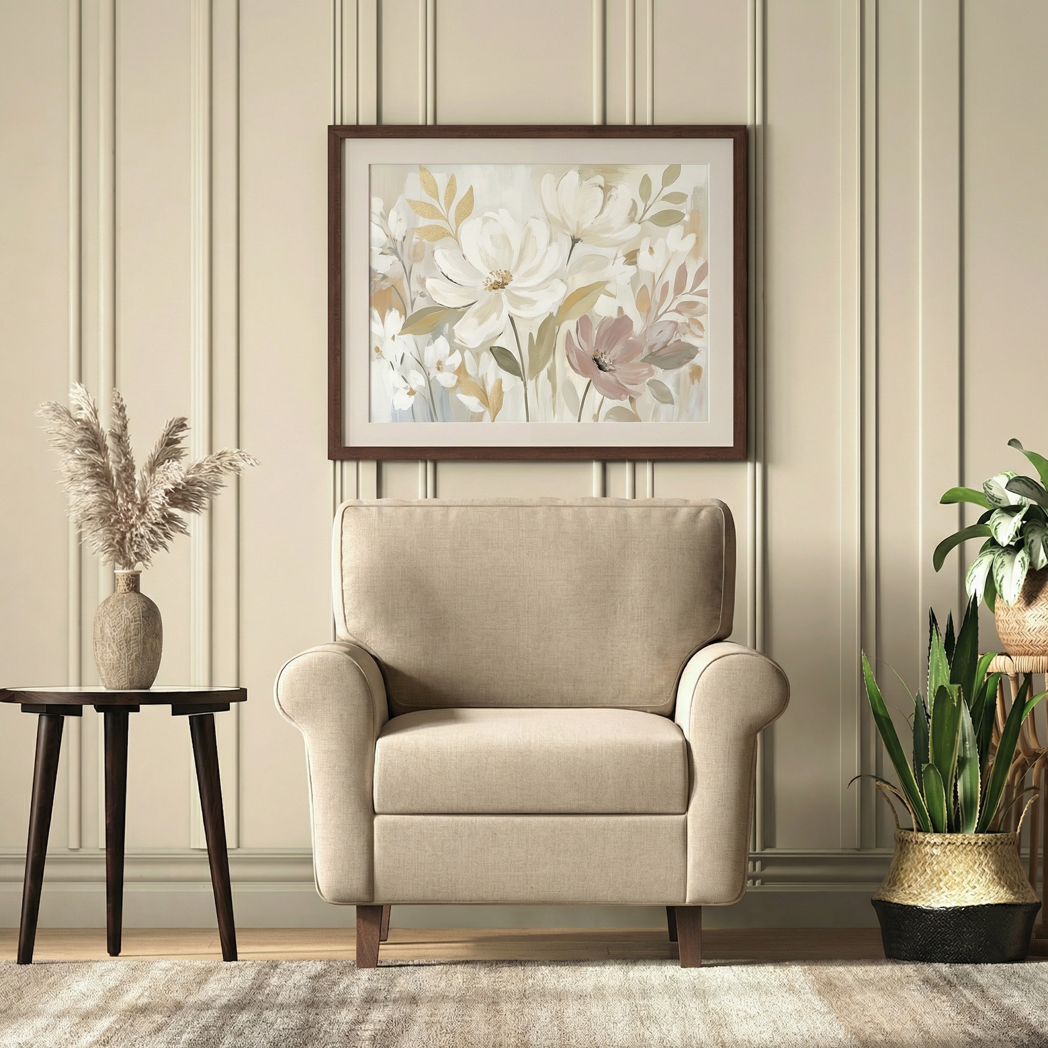 Oxford 1 Seater Fabric Sofa in Pearl Colour