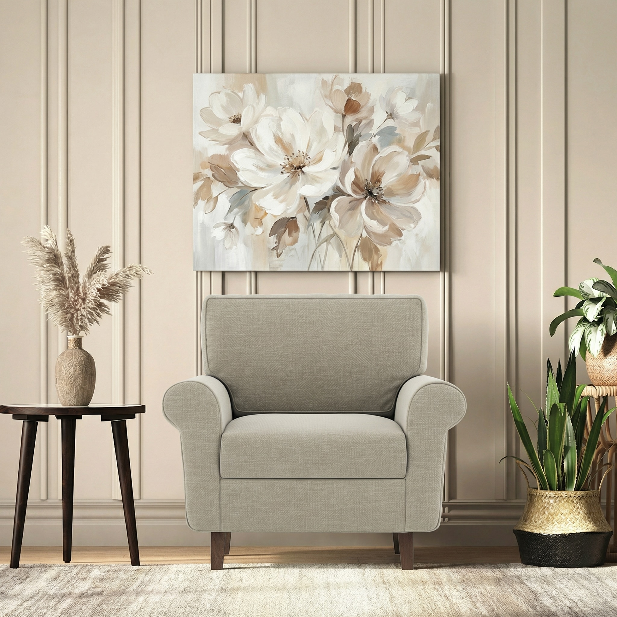 Oxford 1 Seater Fabric Sofa in Olive Green Colour