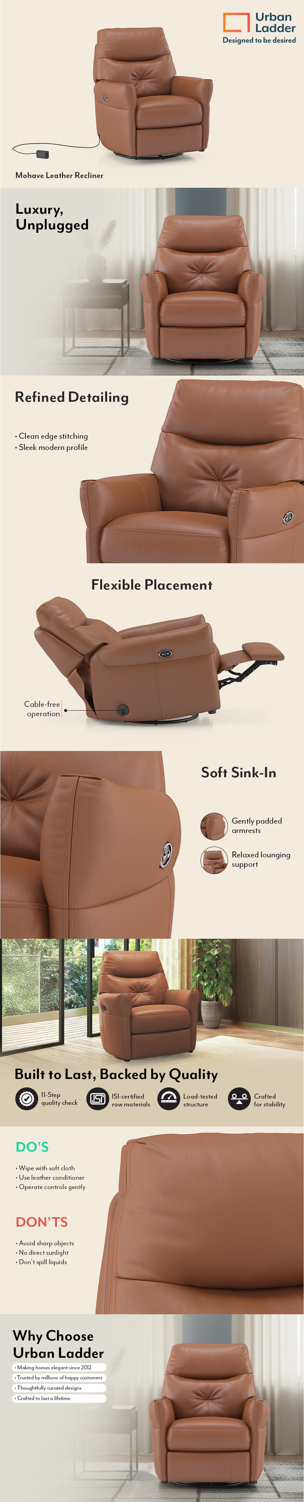 Mohave Leather Recliner