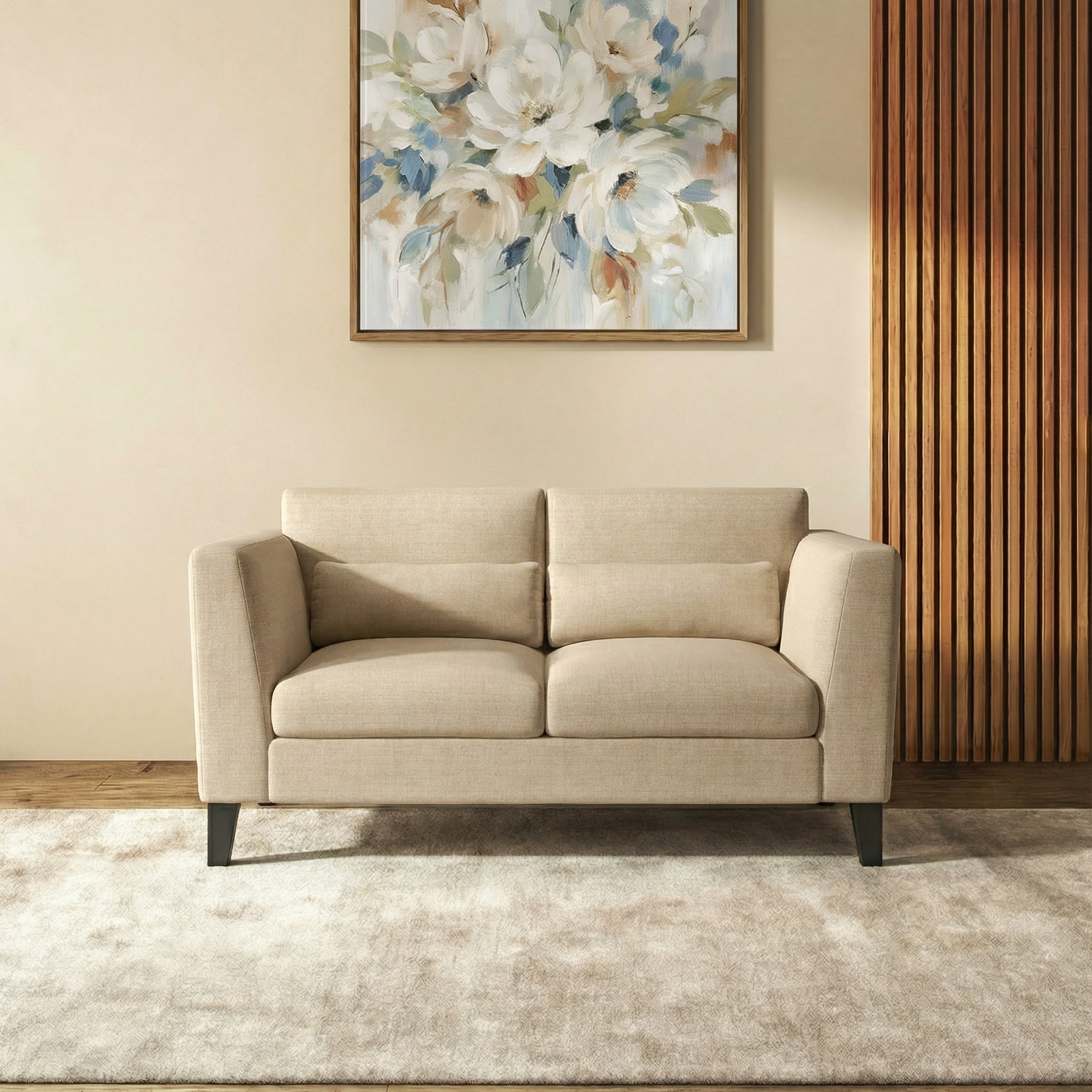 Lewis Sofa Set (Colour : Pearl, Cushion : Soft, Seater : 2+1+1)