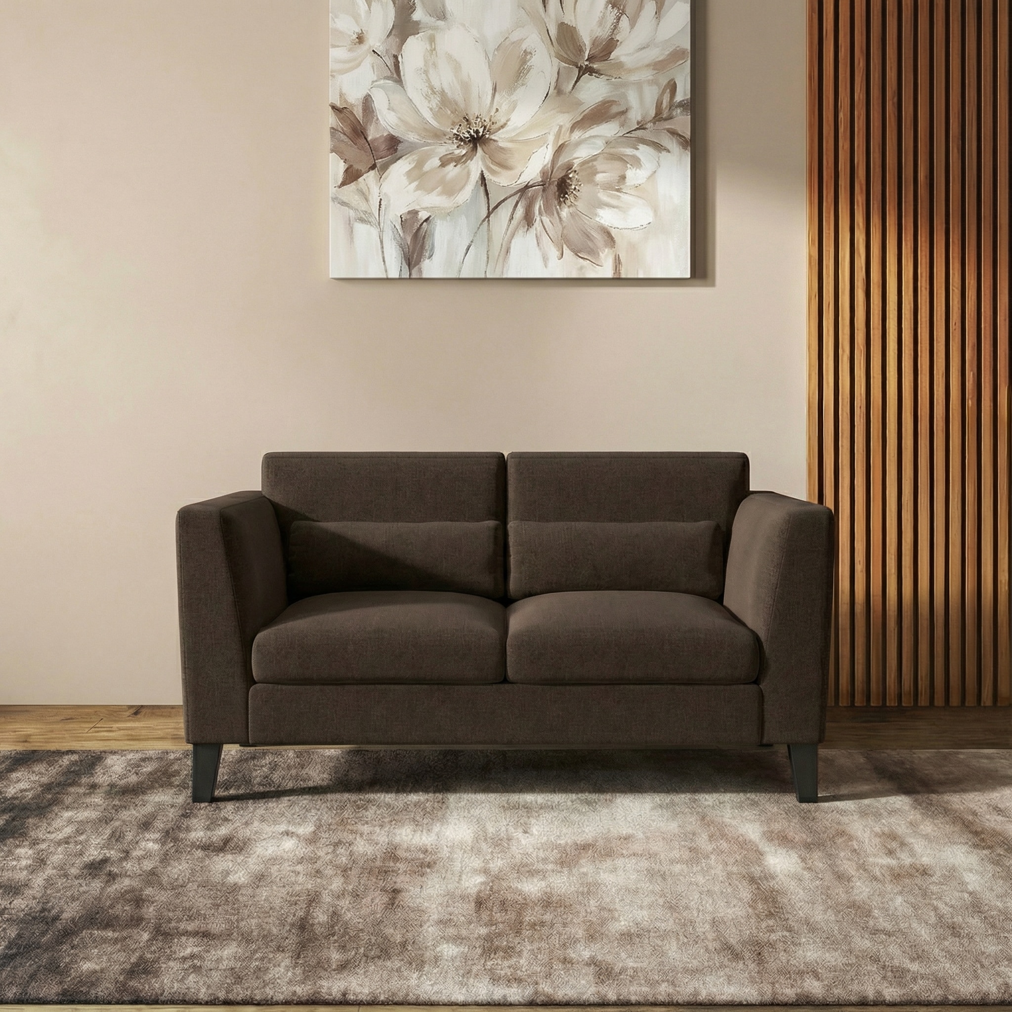 Lewis Sofa Set (Colour : Mocha, Cushion : Soft, Seater : 2+1+1)