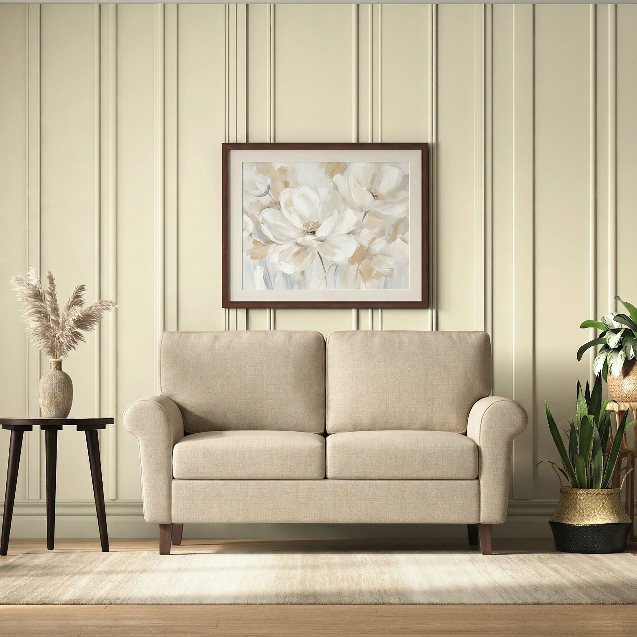 Oxford Sofa Set (Colour : Pearl, Cushion : Hard, Seater : 2+1+1)