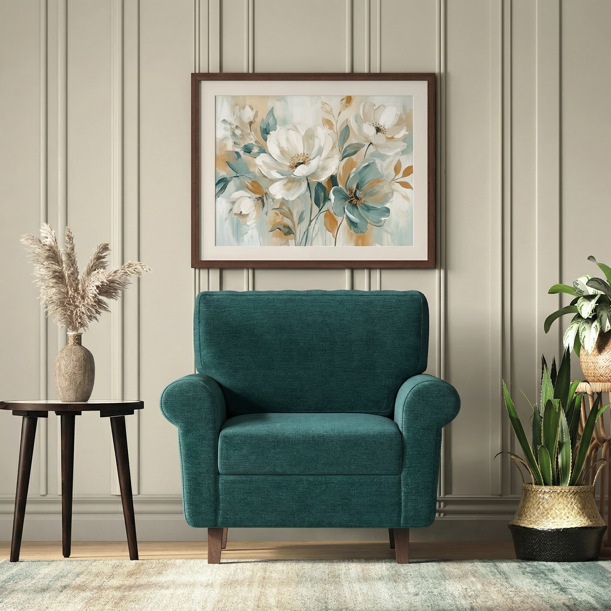 Oxford 1 Seater Fabric Sofa in Malibu Colour - Urban Ladder