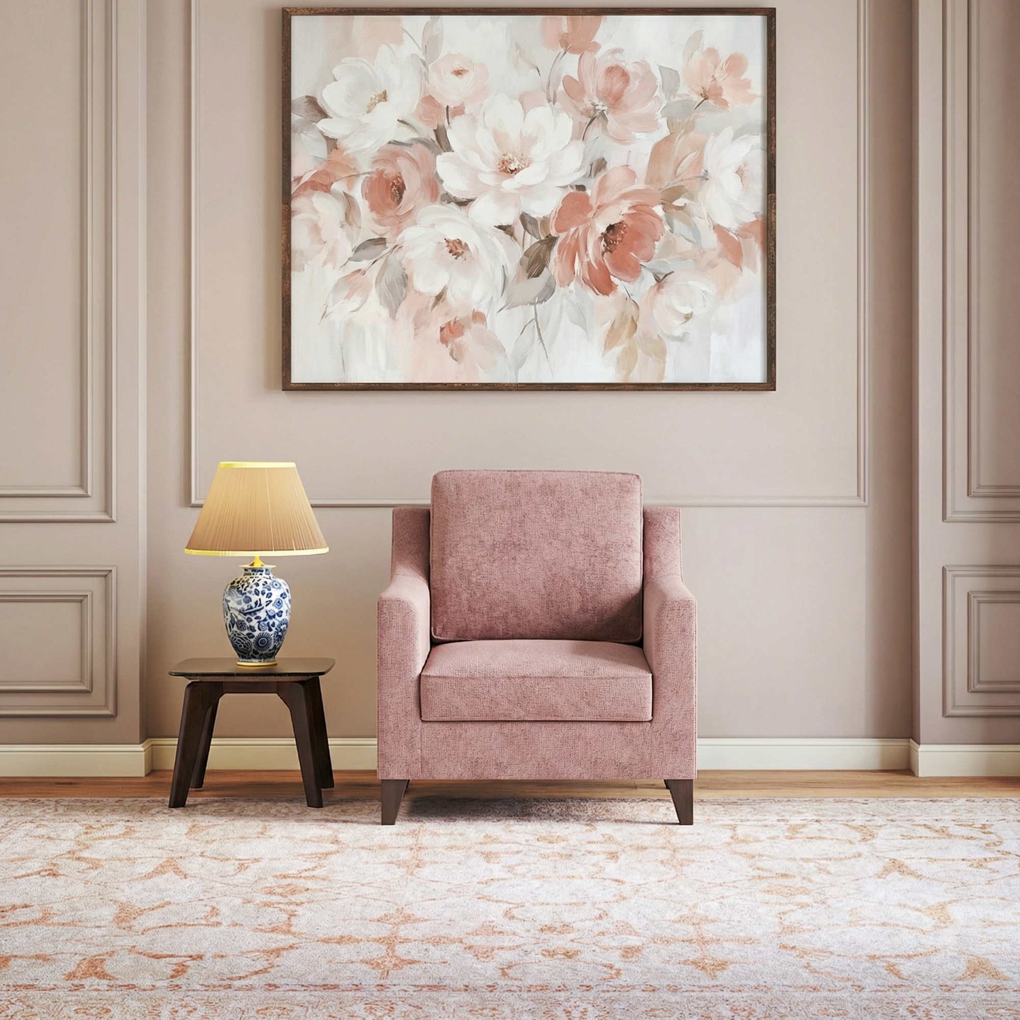 Abbey Sofa (Colour : Granite Weave, Cushion : Hard, Seating Capacity : 1 Seater)