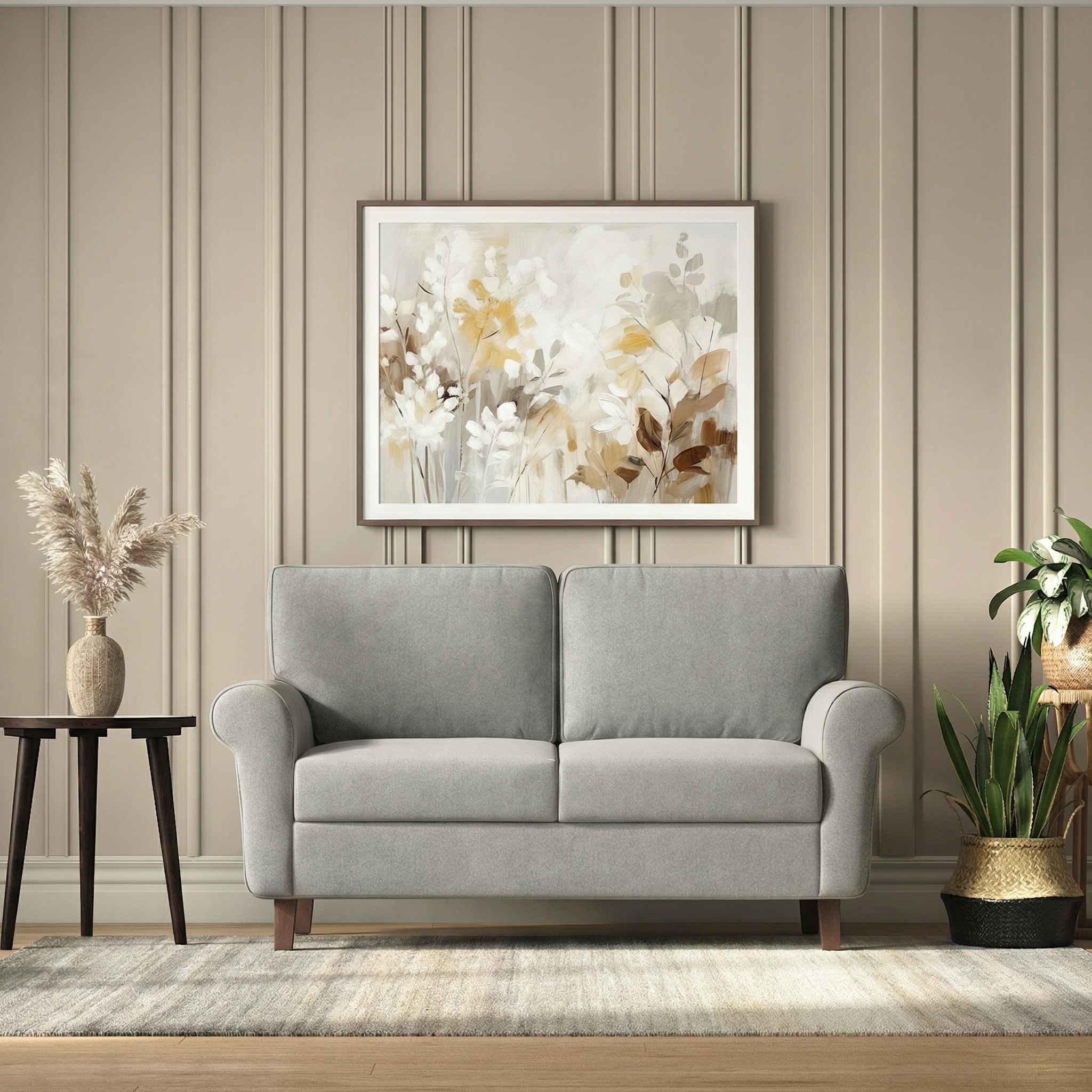 Oxford 2 Seater Fabric Sofa in Vapour Grey Colour