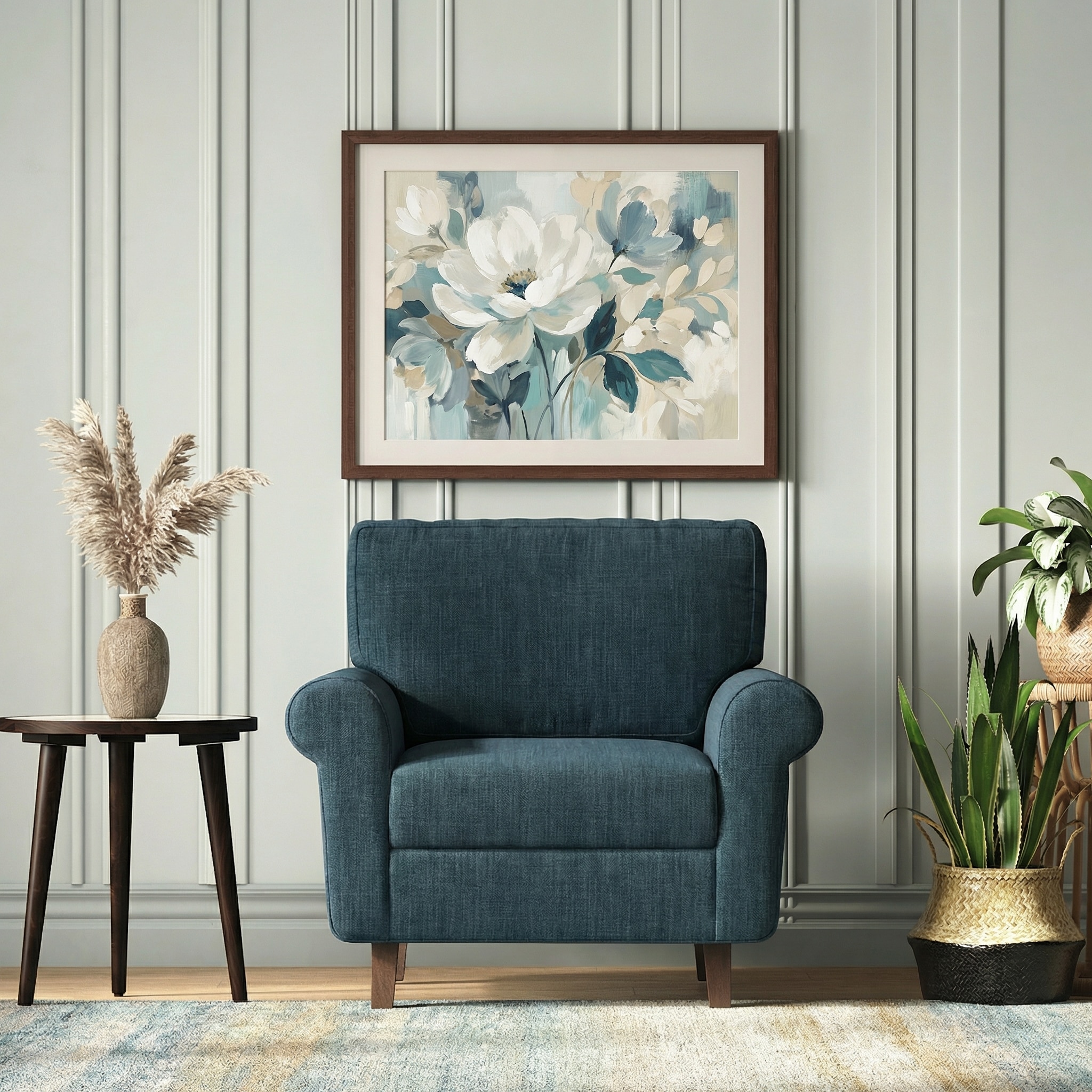 Oxford 1 Seater Fabric Sofa in Graphite Grey Colour