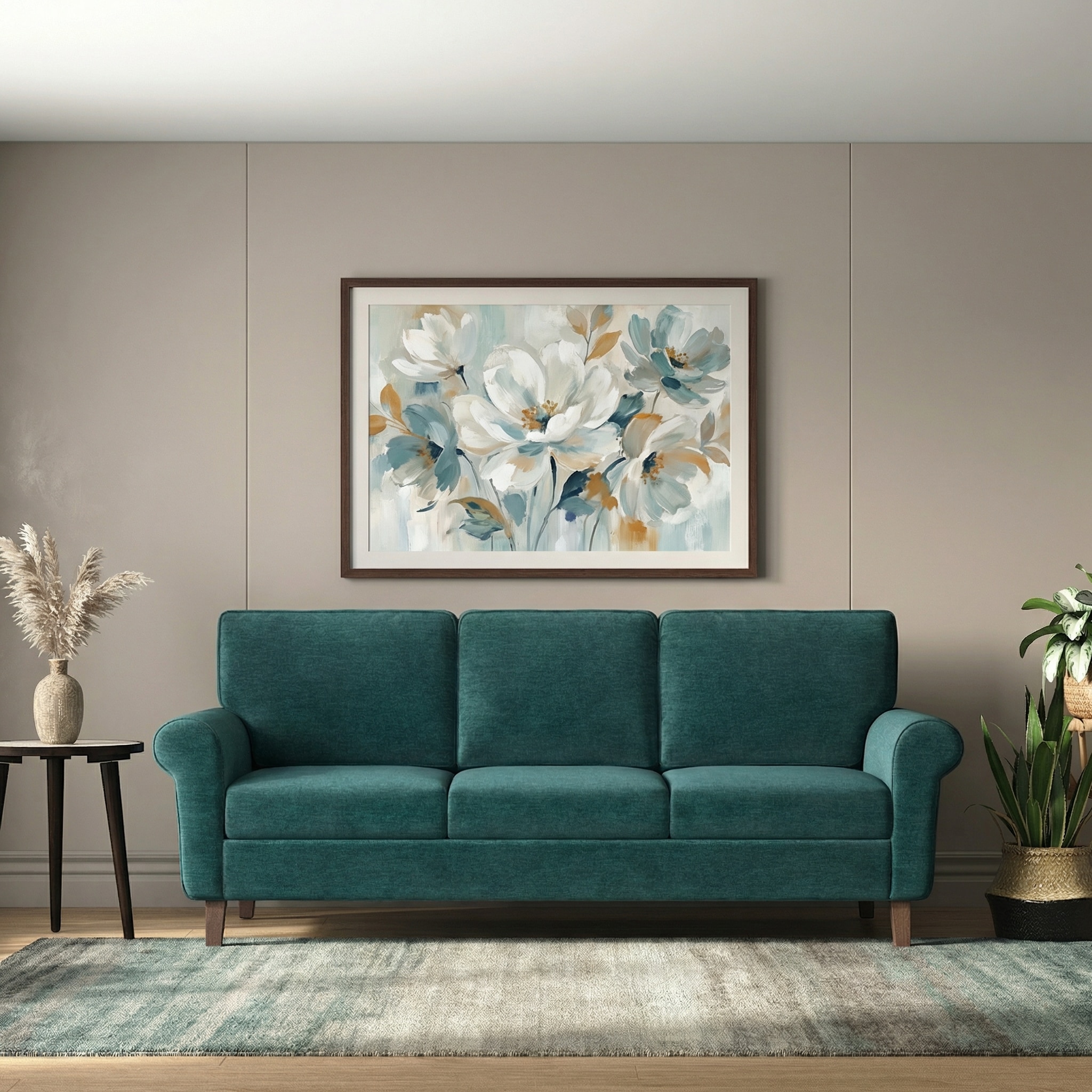 Oxford Sofa (Colour : Malibu, Cushion : Soft, Seater : 3+2+1)