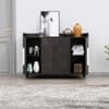 Hexa Red Multipurpose Storage Cabinet With 3 Drawer 2 Door in Flower Wenge Colour