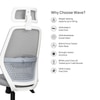 Wave Ergonomic Office Chair in Grey Colour