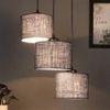 Johnathan Blue Natural Fiber Cluster Hanging Light