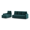 Apollo Compact Sofa (Colour : Malibu, Cushion : Hard, Back Type : High Back, Seating Capacity : Left Aligned 3 Seater + Left Aligned Chaise)