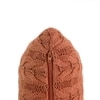 Colette Rosy Brown Knitted Cushion Cover  16X16 Inches