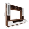 Benji Tv Unit 55 Inch Tv Walnut And Frosty White