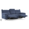 Emila Fabric Three Seater Motorized Recliner in Blue Colour