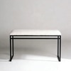 The Aarhus Metal Bench in White Finish