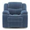 Atticus Single Seater Swivel Rock Recliner in Baltic Blue Colour