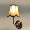 Devansh Steel Cotton Wall Mounted Lamp With Cotton Off White Shade