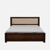 Aaryav Hydraulic Solid Wood Bed King Size in Provincial Teak Finish
