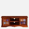 Sheesham Wood TV Unit in Honey Oak Finish for TVs up to 50 Inches