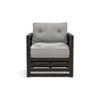 Raymond Wooden Sofa - American Walnut Finish (Vapour Grey) (Custom Set - Sofas : 0001; Standard Set - Sofas : none; Finish : american walnut; Sofa Material : fabric; Sofa Size : regular; Sofa Type : regular; Colour : vapour grey)