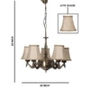 Devansh Gold Wall Mounted Lamp With Off-White Cotton Shade