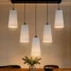 Devansh Solid Wood Electric Wall Light in Brown Colour with Multi Shade Count of 1 Light