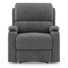Dawson Fabric One Seater Manual Recliner in Stone Grey Colour