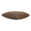Rosa Dark Brown Melange Cotton Knitted Decorative Cushion Cover 16 x 16 Inches