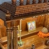 D'Dass Honey Finish Solid Sheesham Wooden Temple For Pooja