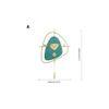 Ahmet Blue Metal Wall Clock