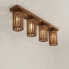 Casa Brown Solid Wood Ceiling Light
