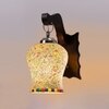 Devansh Solid Wood Electric Wall Light in Brown Colour with Multi Shade Count of 1 Light