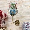 Devansh Metal Electric Wall Light in Gold Colour with Multicolor Shade Count of 1 Light