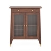 Saar Teak Wood Bar Cabinet (Espresso Finish)