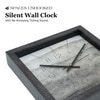 Charcoal Grey Dial Contemporary Wooden Wall Clock