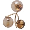 Eliante Modern Wall Lights Mild Steel & Glass Material Gold & Champaign Finish