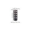 Wembley Sheesham Wood Wine Rack in Dark Walnut Finish