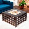Montreal Sheesham Wood Coffee Table In Walnut Finish