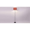 Opal Maroon Jute shade with Iron floor lamp