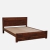 Sagar Solid Wood Queen  Size Bed Without Storage (Provincial Teak Finish)