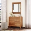 Toledo Solid Wood Chest of 6 Drawers In Amber Walnut Finish