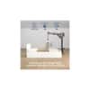 Ahimsa Engineered Wood Queen Size Bed In White Finish