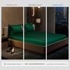 Stoa Paris 300TC UltrSatin Super King Bedsheet Set Satin Super Emerald Green