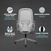 Verve Mid Back Mesh Office Chair in Grey Colour