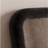 The Artment Unbreakable Black Square Puff Floor Mirror (160 x 50) cm