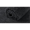 Phoenix Black Solid Natural Fiber 24x16 inches Anti-Skid Bath Mat