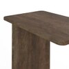 Rohe Solid Wood C Table In Danish Walnut Finish