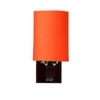 Devansh Solid Wood Electric Wall Light in Orange Colour with Orange Shade Count of 1 Light
